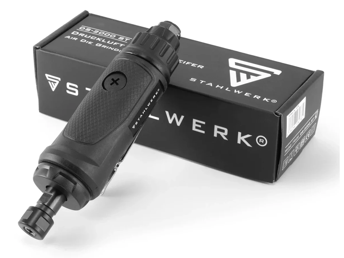 Pneumatyczna szlifierka talerzowa kątowa STAHLWERK DS-2000 ST - 20 000 obr/min - Główne Zdjęcie