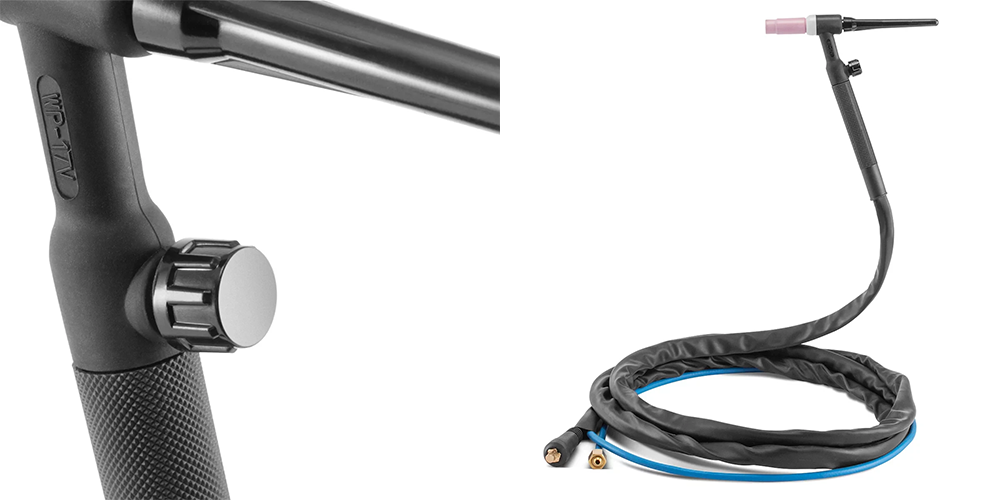 Uniwersalny uchwyt spawalniczy TIG Lift WP-17V STAHLWERK 4 m - Kolaż