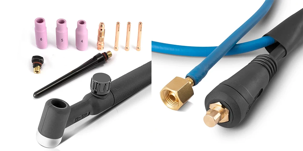 Uniwersalny uchwyt spawalniczy TIG Lift WP-17V STAHLWERK 4 m - Kolaż