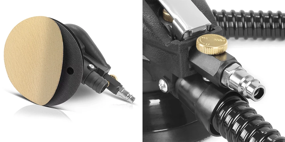 Pneumatyczna szlifierka mimośrodowa STAHLWERK DES-125 ST - Kolaż