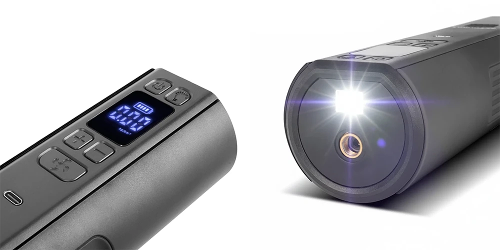 Kompresor akumulatorowy STAHLWERK HF-800 ST - 80 W | 4000 mAh | 4,2 bar - Kolaż