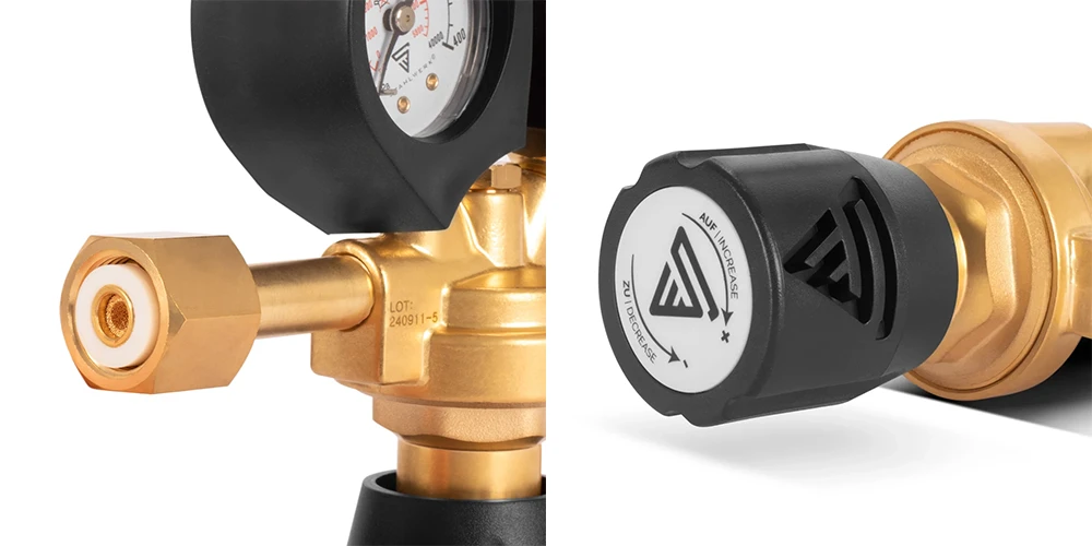 Reduktor ciśnienia do ARGON CO2 STAHLWERK ST-300 Pro - Kolaż