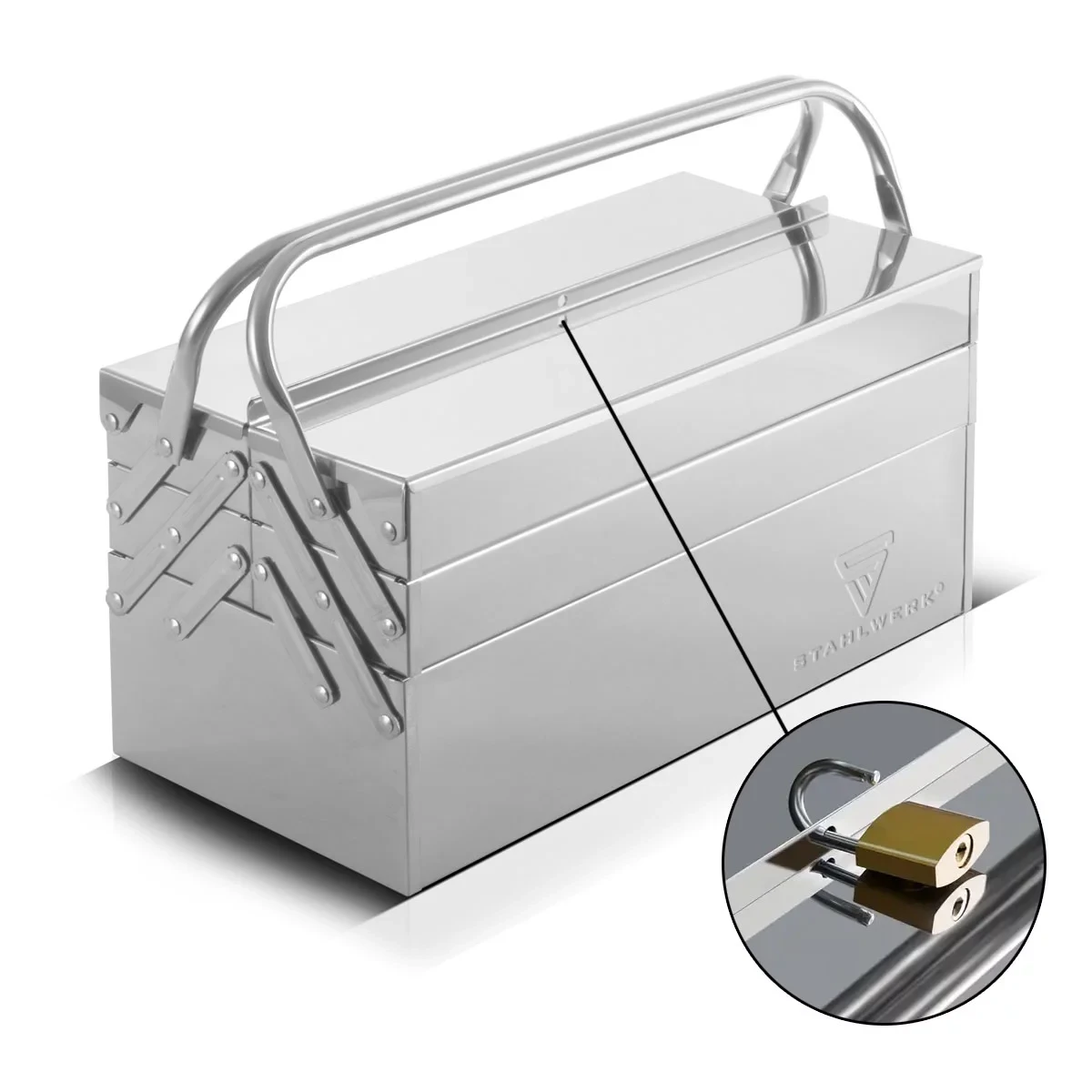 Skrzynka narzędziowa ze stali nierdzewnej STAHLWERK - Główne Zdjęcie