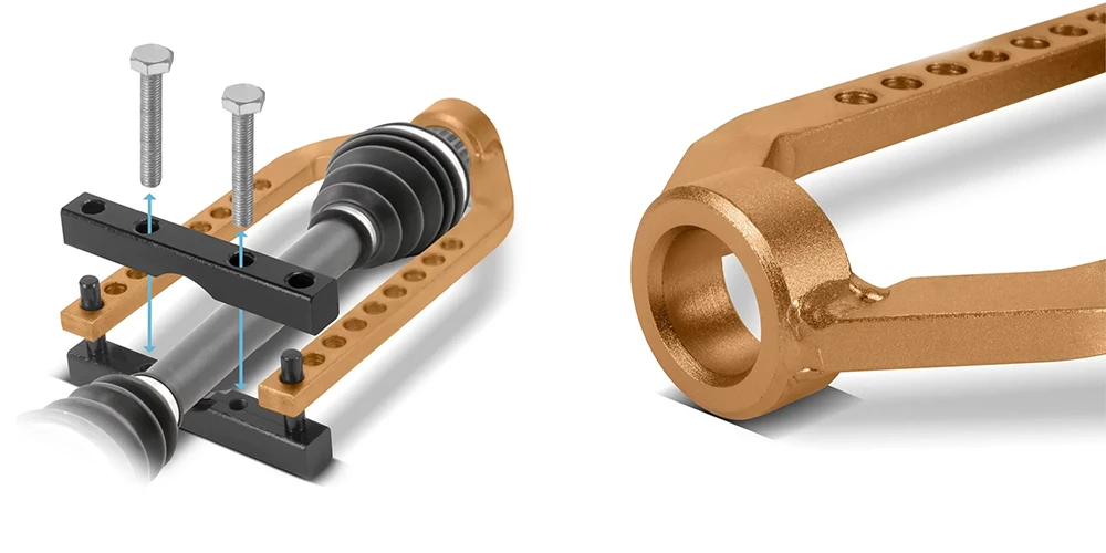 Ściągacz wału napędowego STAHLWERK - Kolaż