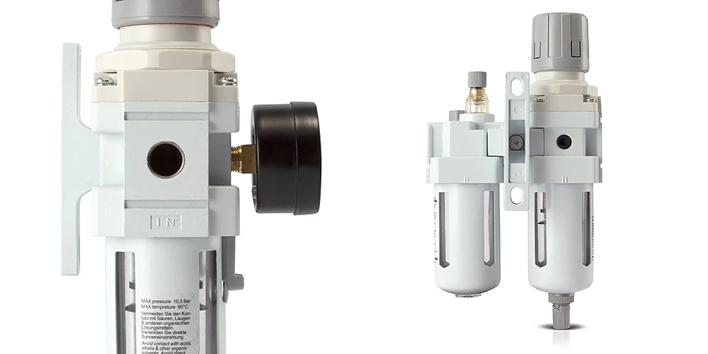 Separator wody do sprężonego powietrza STAHLWERK WE-10 ST - Kolaż