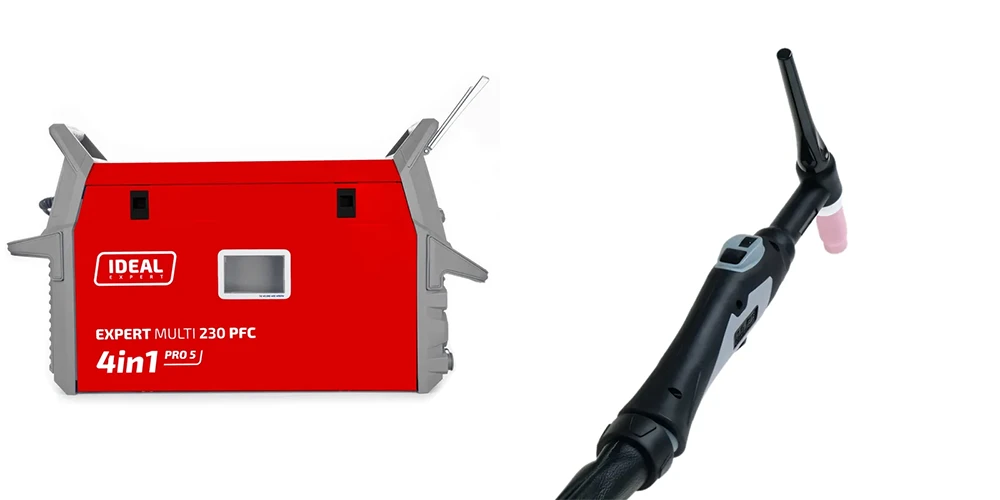 Spawarka Migomat Ideal Expert Multi 230 PFC 4in1 Pro 5 - Kolaż
