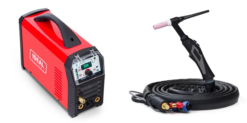 Spawarka Ideal Expert TIG 200 DC Puls uchwyt ze sterowaniem IGBT