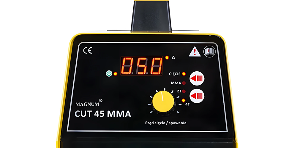 Przecinarka plazmowa Magnum CUT 45 MMA 230 V 50 A - cięcie do 12 mm - Panel Sterowania