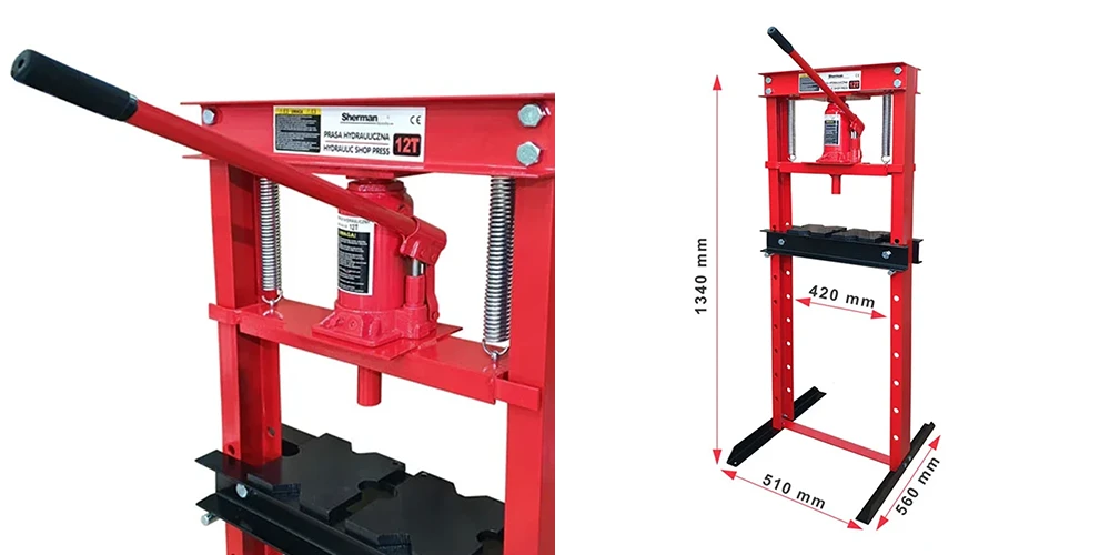 Prasa hydrauliczna Sherman PH1 12 ton