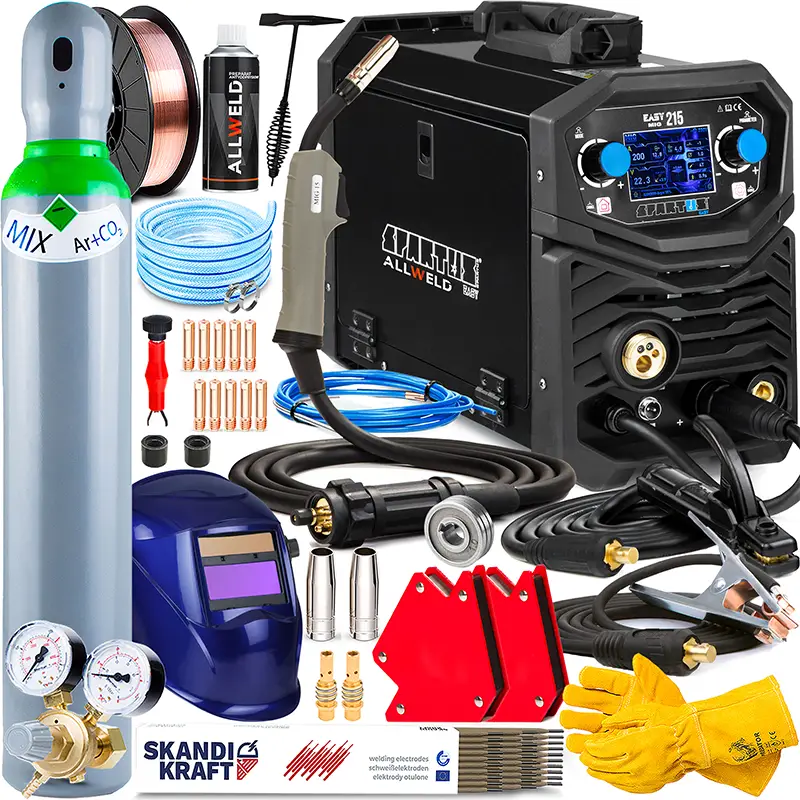 Spawarka Inwertorowa Spartus Easy MIG 215 LCD 3w1