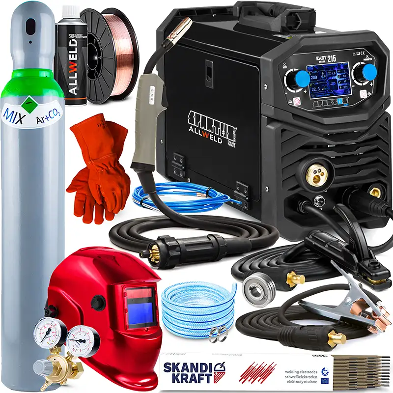 Spawarka Inwertorowa Spartus Easy MIG 215 LCD 3w1