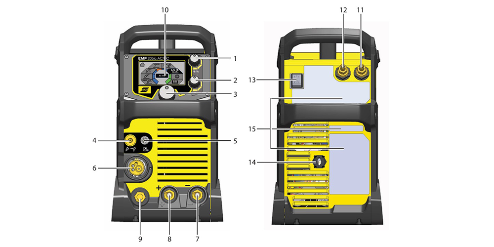 Spawarka Esab Rebel EMP 205ic TIG AC/DC HF MMA MIG/MAG 230V