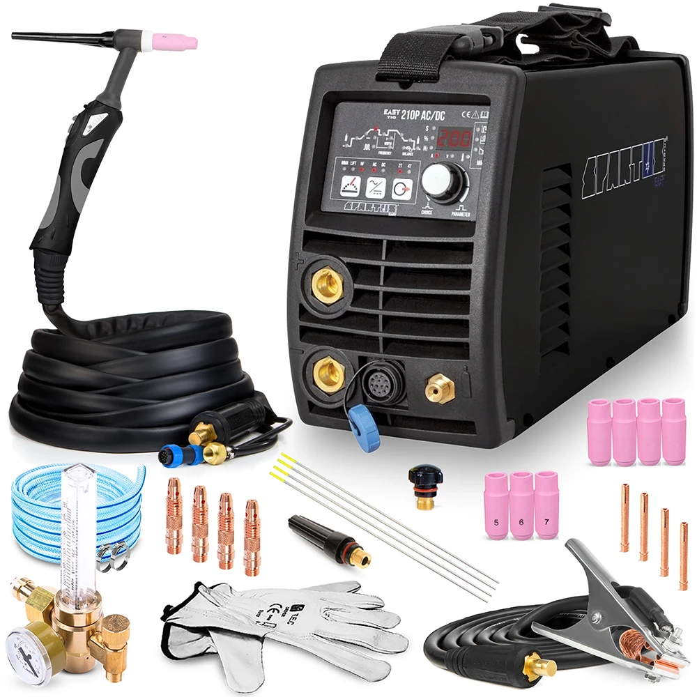 Spawarka inwertorowa SPARTUS EasyTIG 210P AC/DC - kompaktowe urządzenie do aluminium