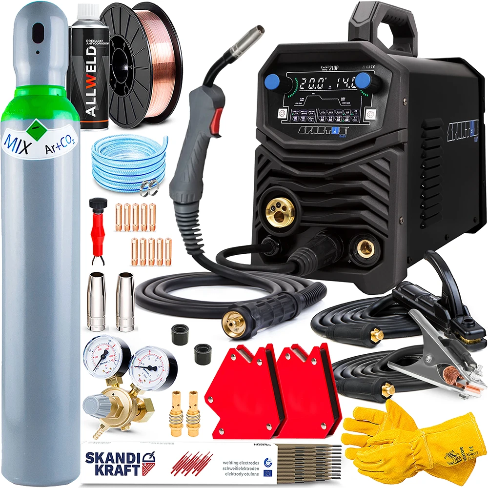 Spawarka Spartus EasyMIG 210 PULSE pakiet MIG MAG