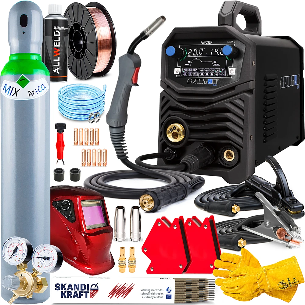 Spawarka Spartus EasyMIG 210 PULSE pakiet MIG MAG