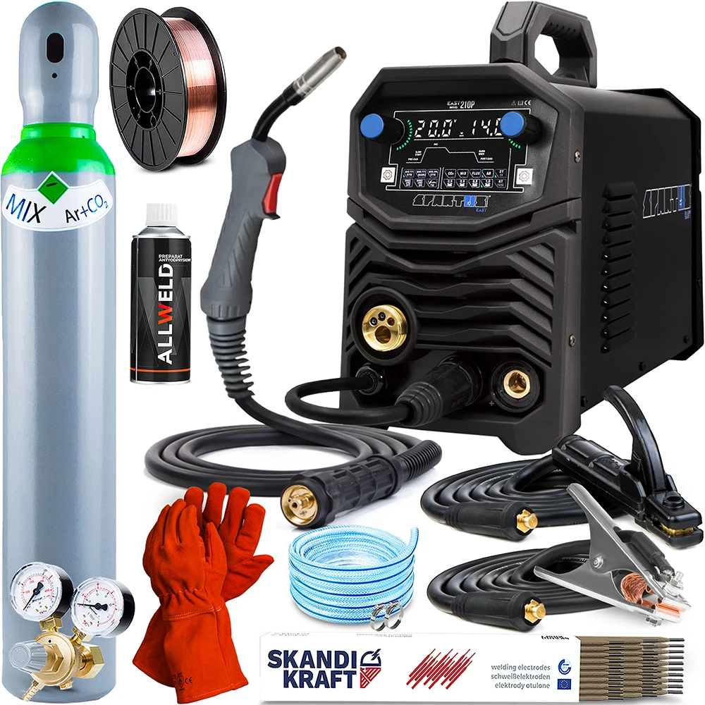 Spawarka Spartus EasyMIG 210 PULSE pakiet MIG MAG