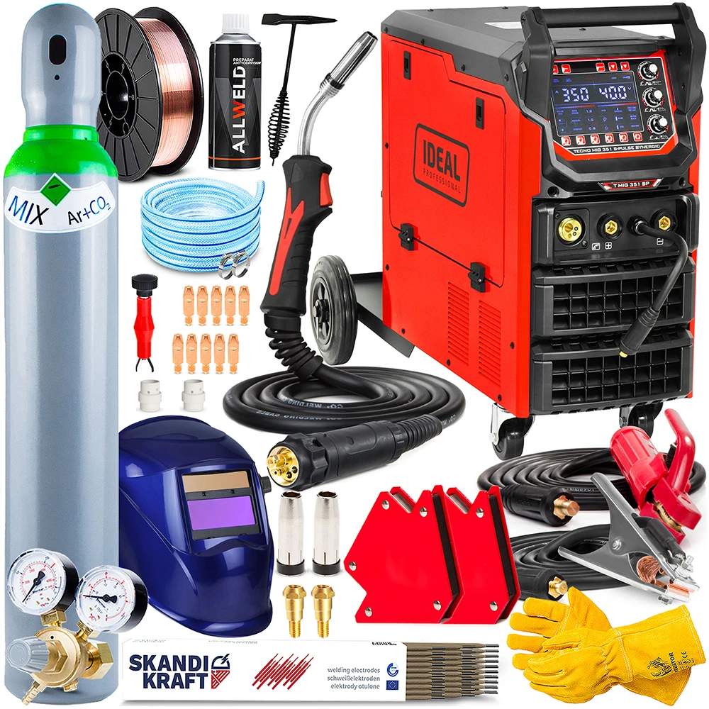 Spawarka Migomat Ideal Tecno MIG 351 S-pulse Synergic - 400V z Pulsem