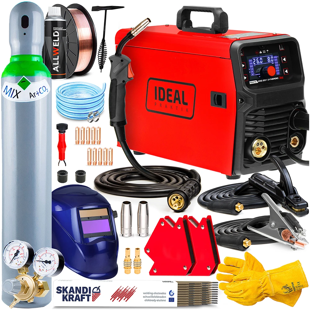  Ideal Praktik MIG 201 Synergic LED - Zestaw Producenta