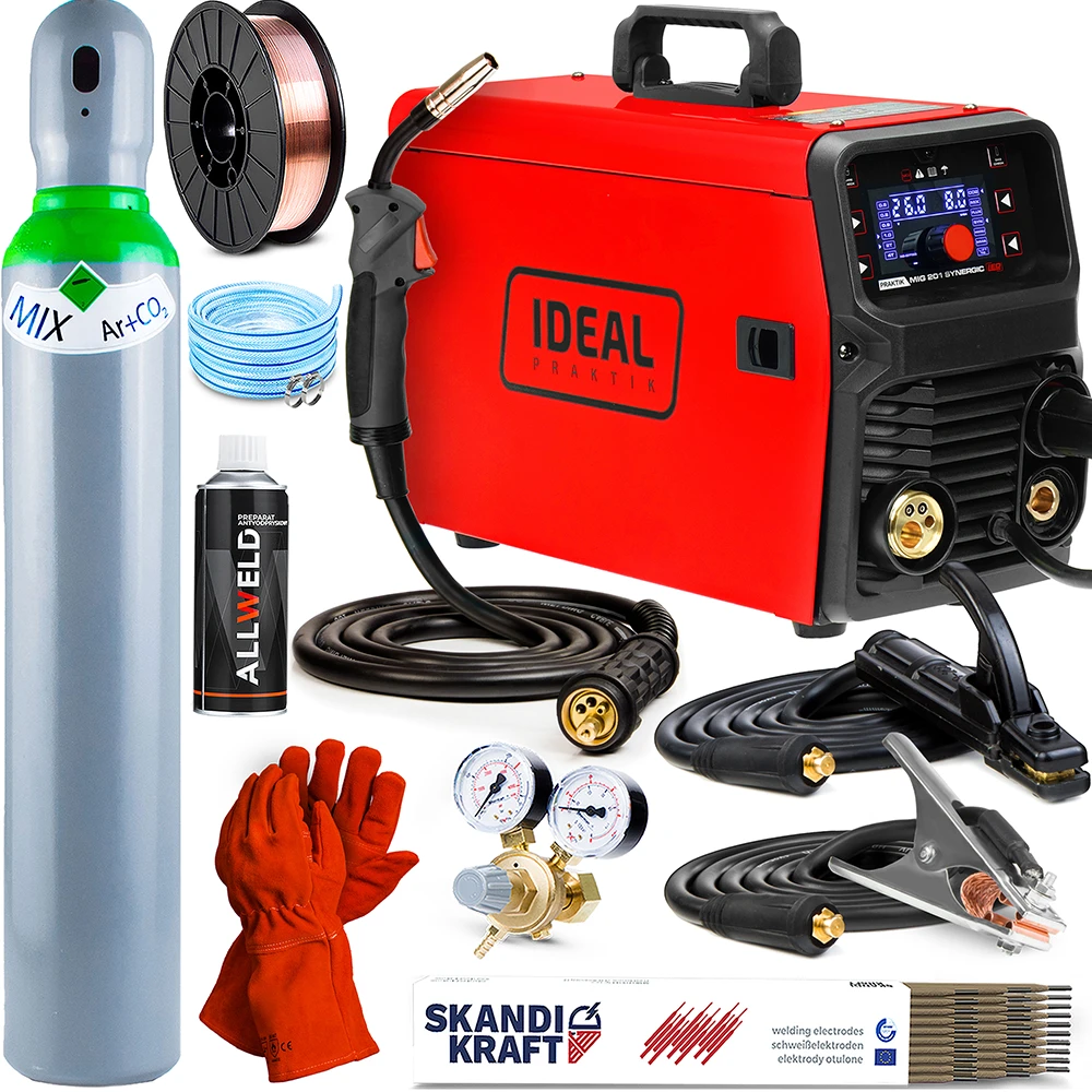  Ideal Praktik MIG 201 Synergic LED - Zestaw Producenta