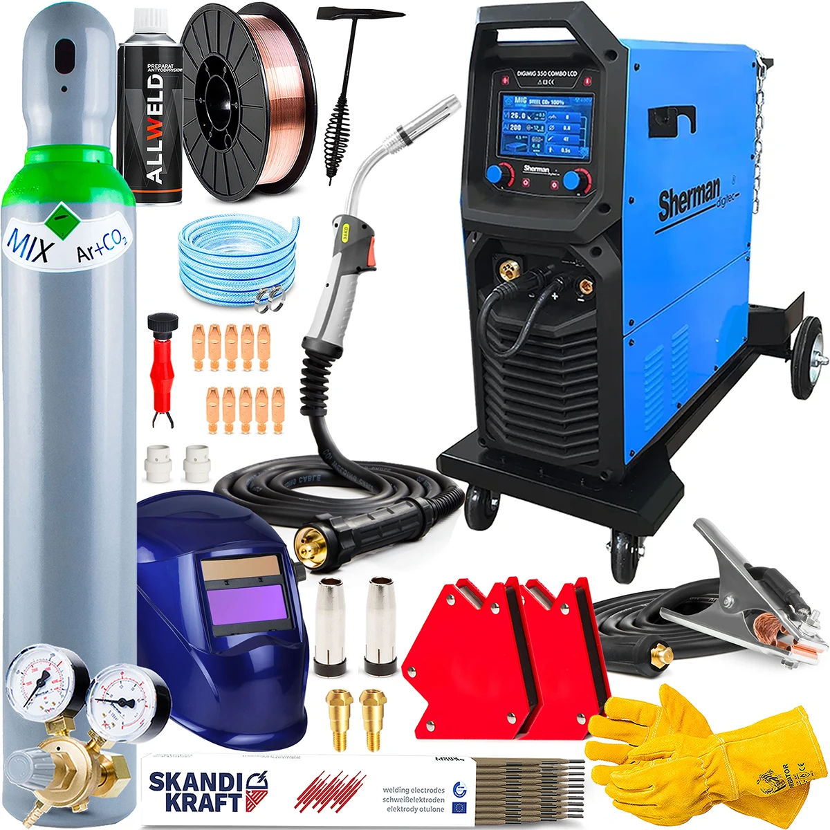 Spawarka Migomat Sherman DIGIMIG 350 Combo LCD