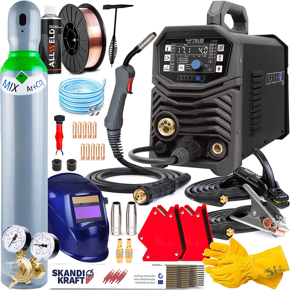 Spawarka Migomat Spartus Easy MIG 210 LED 200A - Synergia