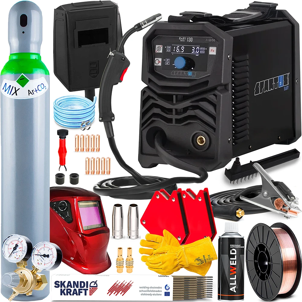 Spawarka Spartus EasyMIG 130 - Zestaw Producenta