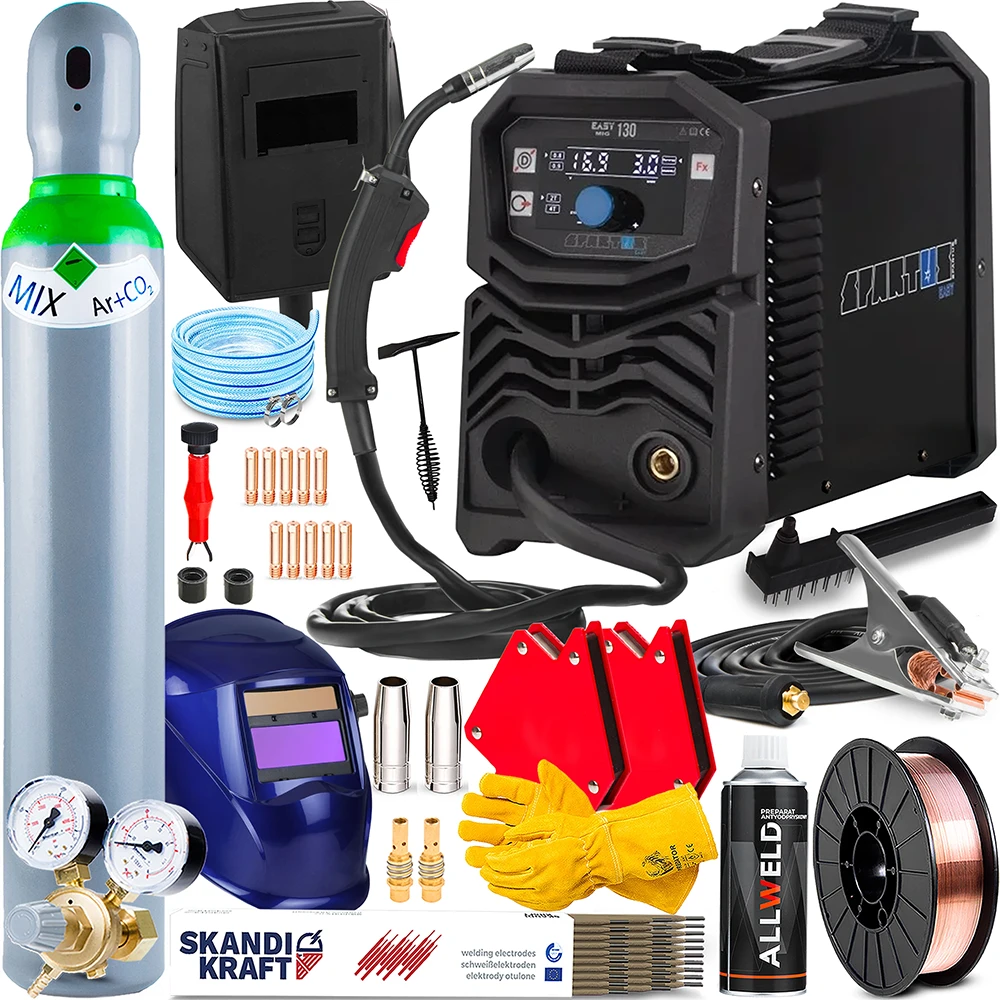 Spawarka Spartus EasyMIG 130 - Zestaw Producenta
