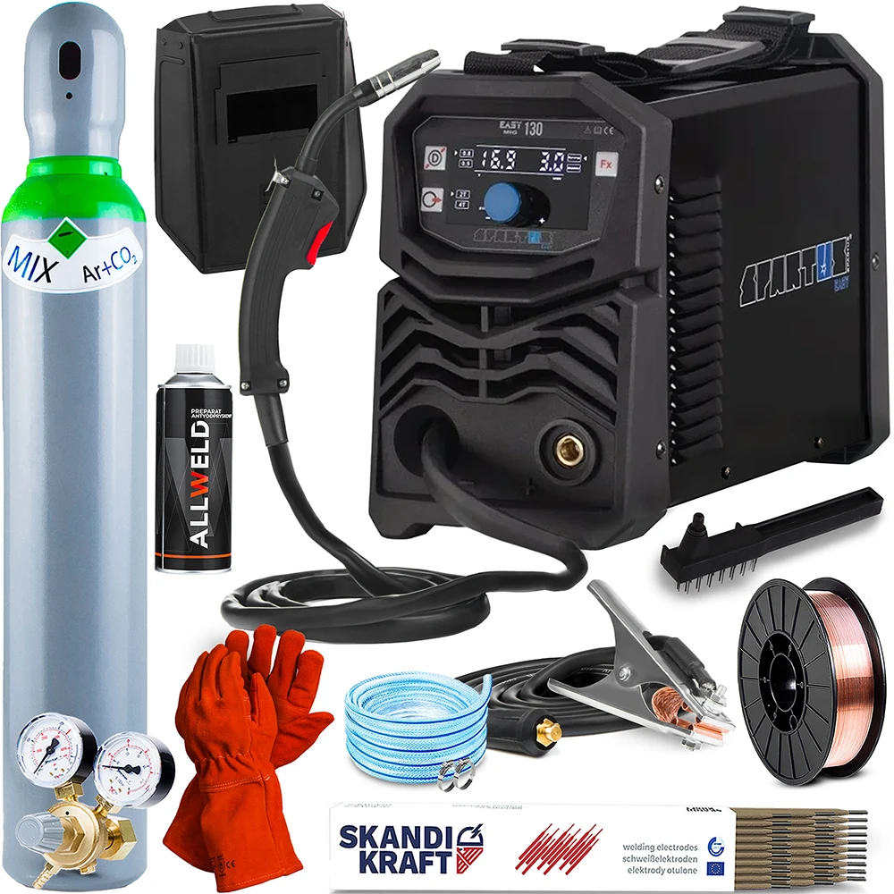Spawarka Spartus EasyMIG 130 - Zestaw Producenta