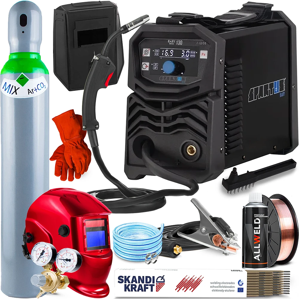 Spawarka Spartus EasyMIG 130 - Zestaw Producenta