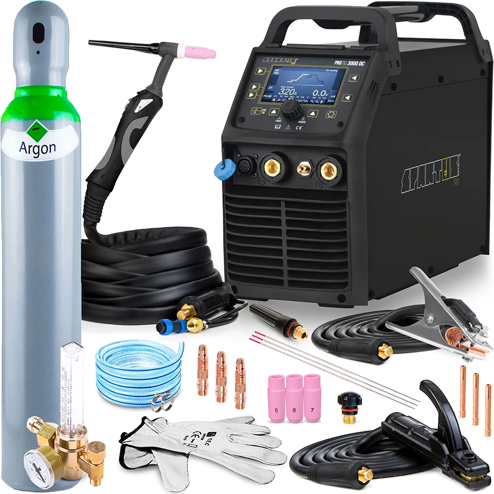 Spawarka Spartus Pro TIG 3000 DC w pakiecie z uchwytem SPP26 4B - 4m