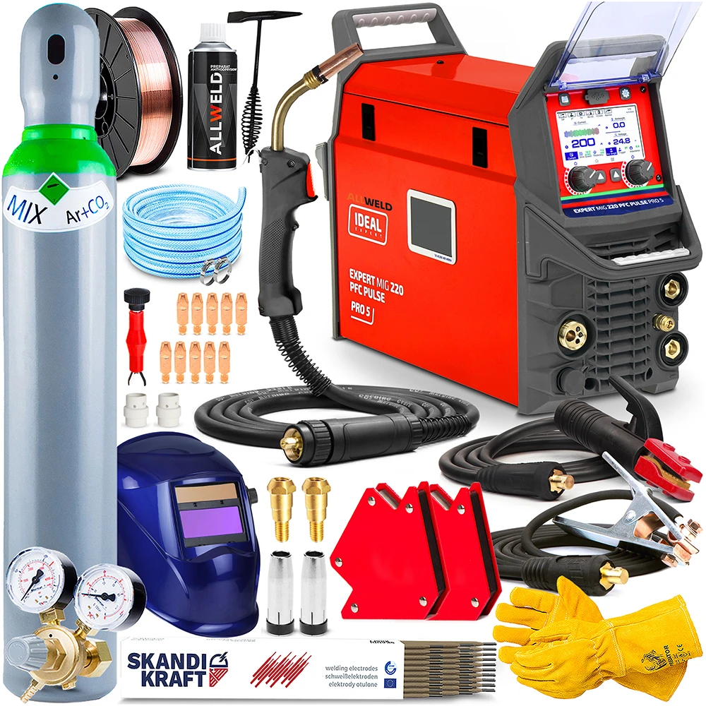 Spawarka Ideal Expert MIG 220 PFC Pulse Pro5 LCD