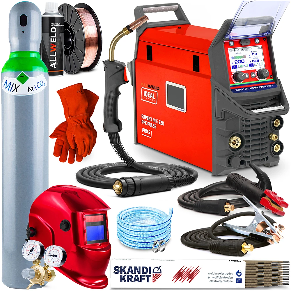 Spawarka Ideal Expert MIG 220 PFC Pulse Pro5 LCD