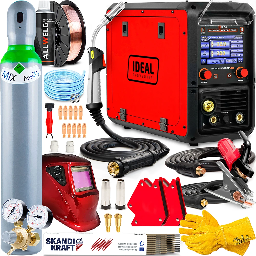 Spawarka Ideal Tecno MIG 337 Pulse Synergic LCD