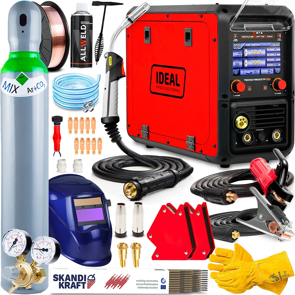 Spawarka Ideal Tecno MIG 337 Pulse Synergic LCD