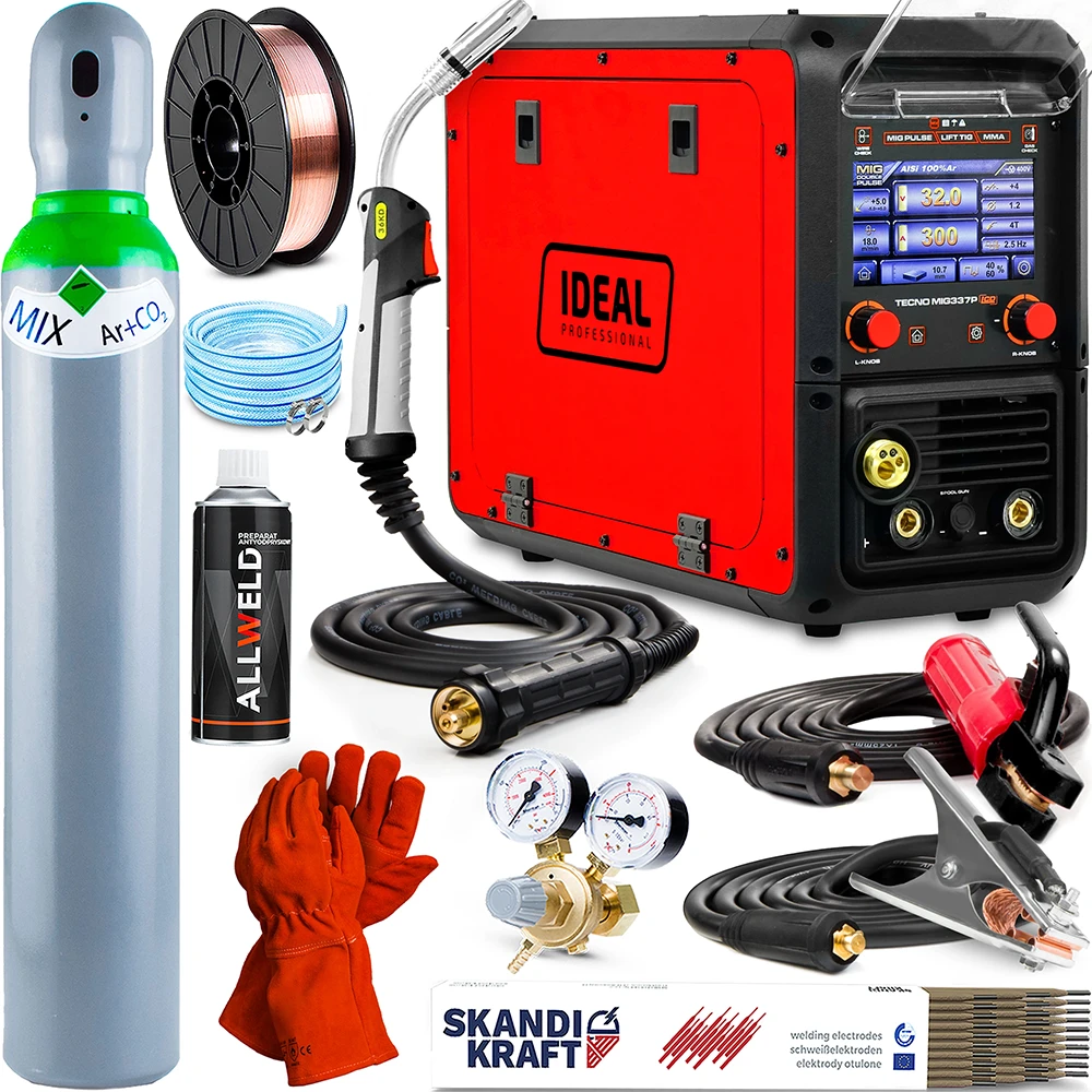 Spawarka Ideal Tecno MIG 337 Pulse Synergic LCD