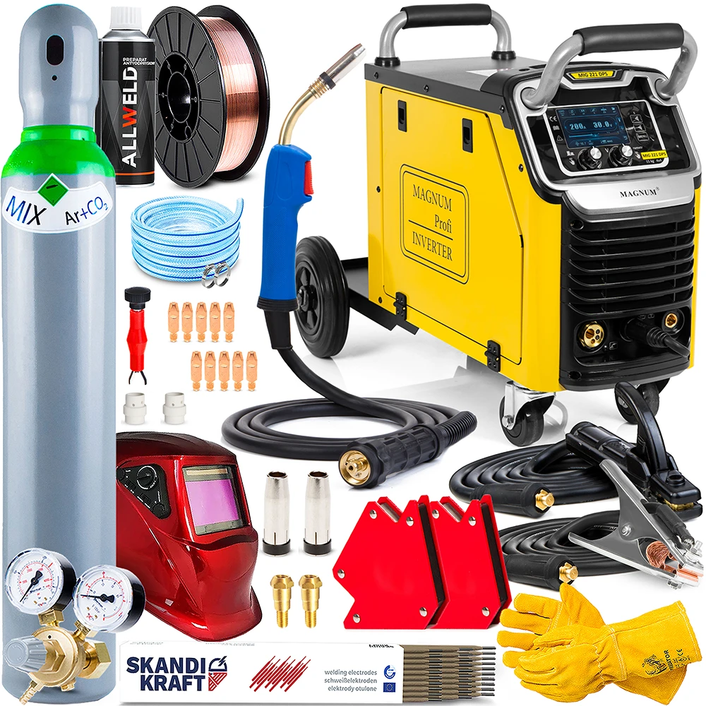 Spawarka Inwertorowa Magnum MIG 221 DPS 15 KG