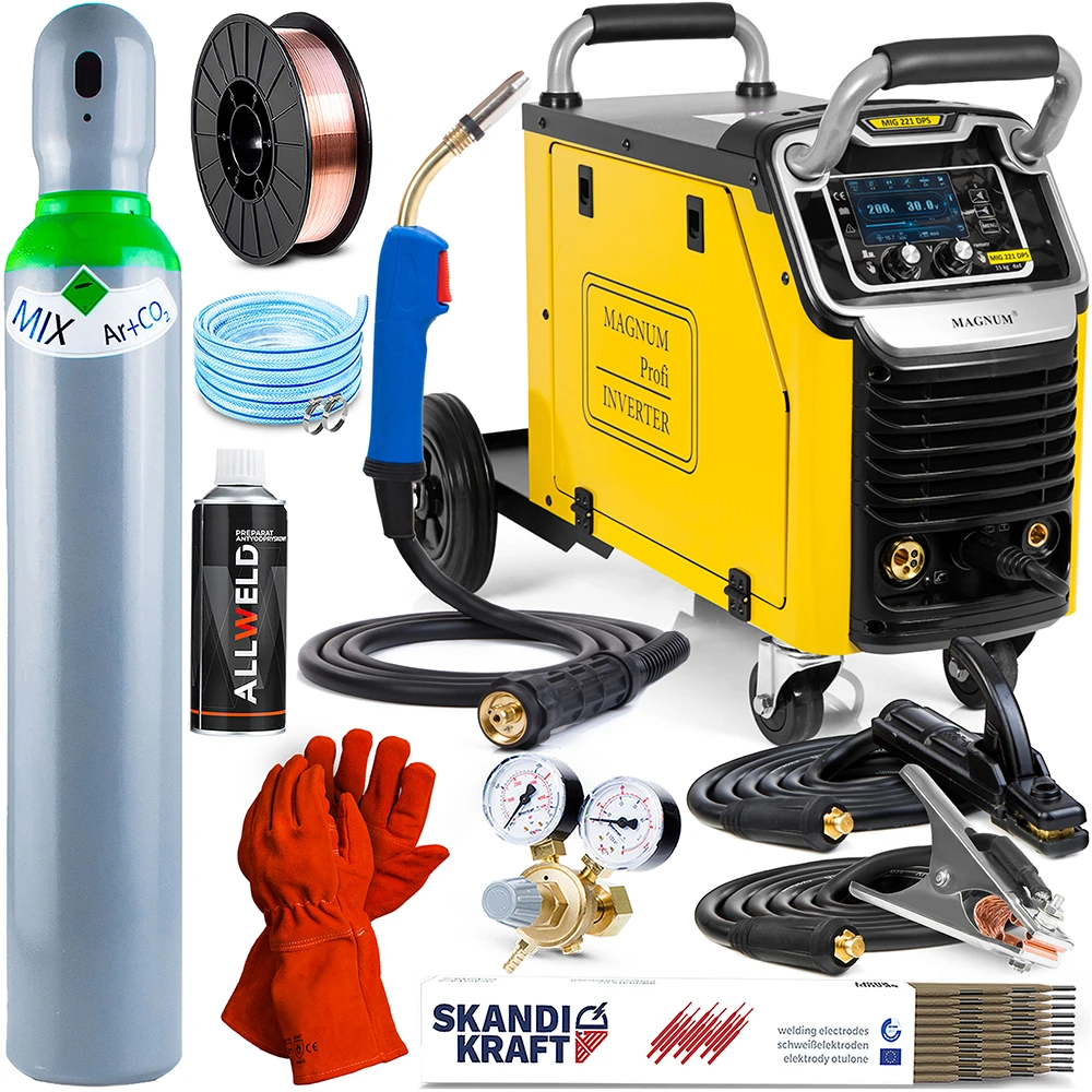 Spawarka Inwertorowa Magnum MIG 221 DPS 15 KG