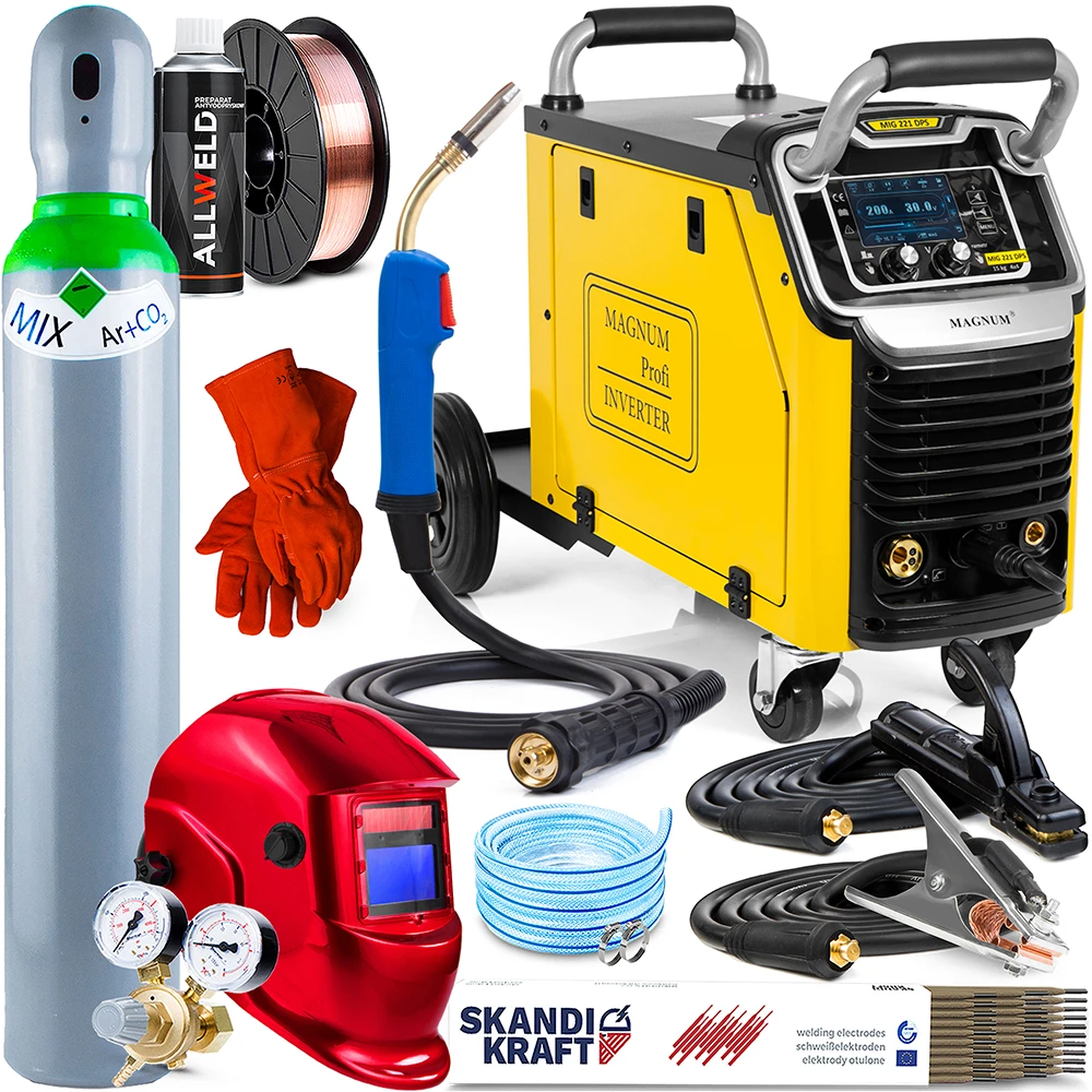 Spawarka Inwertorowa Magnum MIG 221 DPS 15 KG