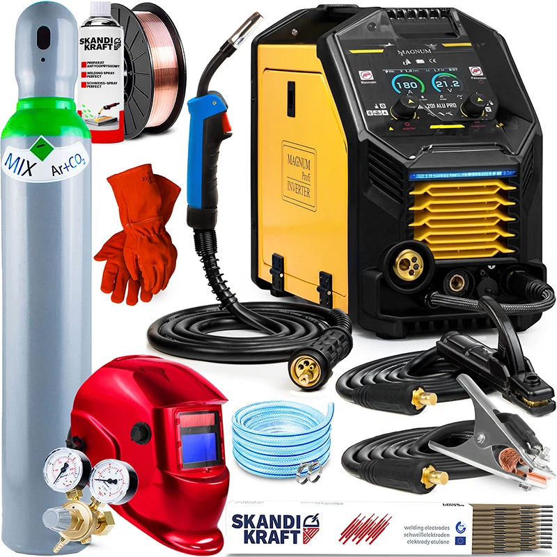 Spawarka inwertorowa Magnum MIG 201 Alu Pro Synergia 230V 200A