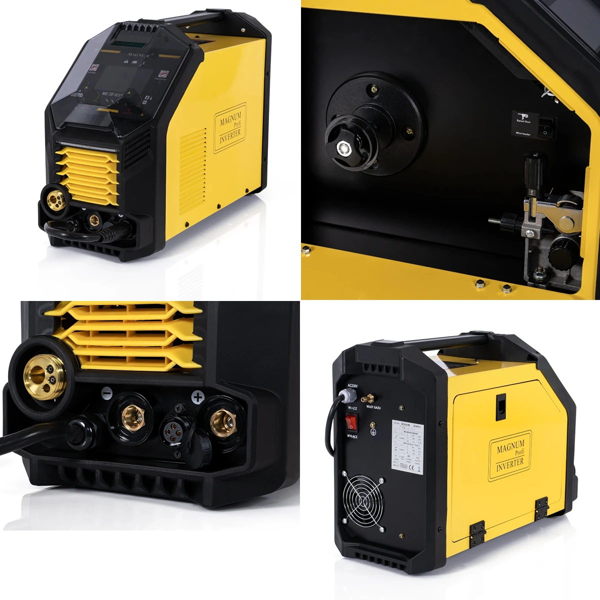 Spawarka inwertorowa Magnum MIG 201 Alu Pro Synergia 230V 200A 