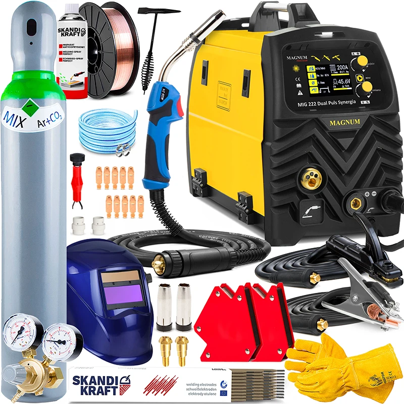 Spawarka Magnum MIG 222 Dual Puls Synergia LCD