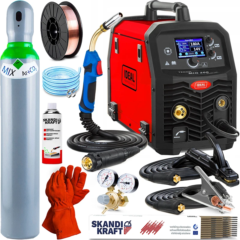 Spawarka Ideal Tecno MIG 200 PULSE LCD