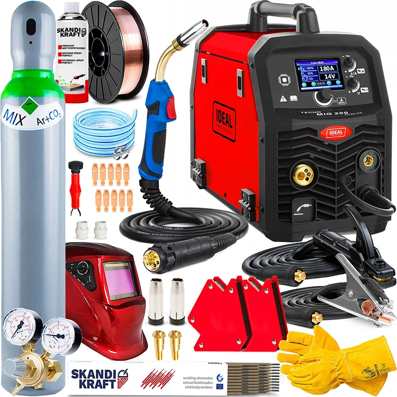 Spawarka Ideal Tecno MIG 200 PULSE LCD