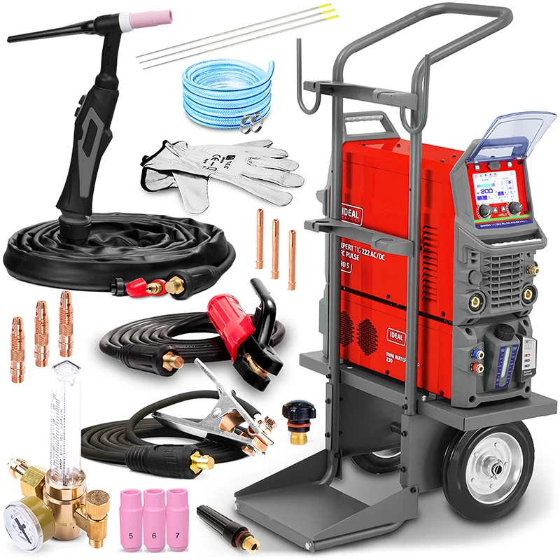 Spawarka Ideal Expert TIG 222 AC/DC PFC Pulse Pro5 LCD W