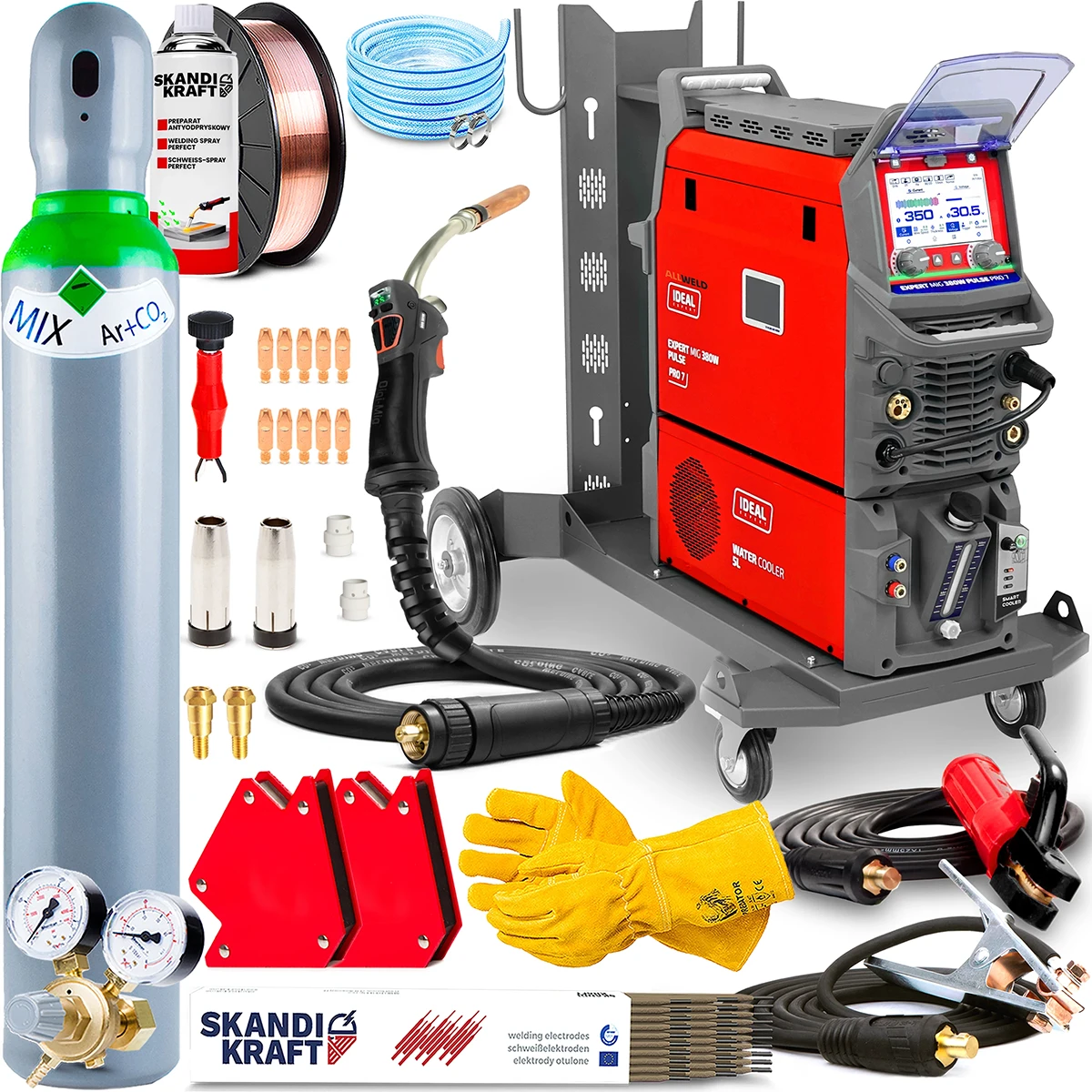 Spawarka Ideal Expert MIG 380 W Pulse Pro7 LCD