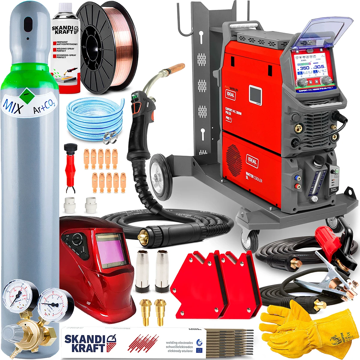 Spawarka Ideal Expert MIG 380 W Pulse Pro7 LCD