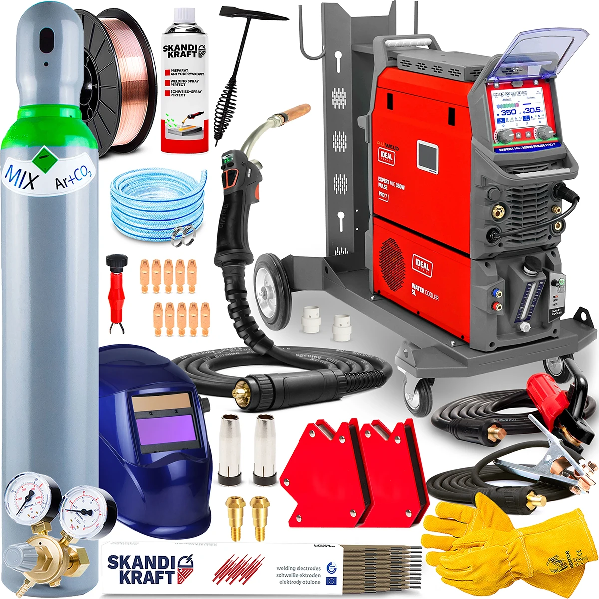 Spawarka Ideal Expert MIG 380 W Pulse Pro7 LCD