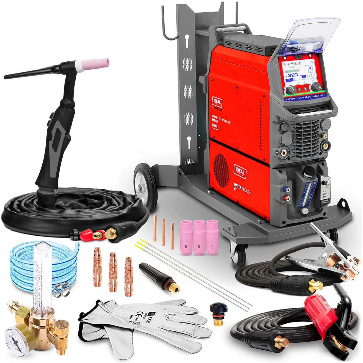 Spawarka Ideal EXPERT TIG 322 AC/DC PULSE LCD Pro 7