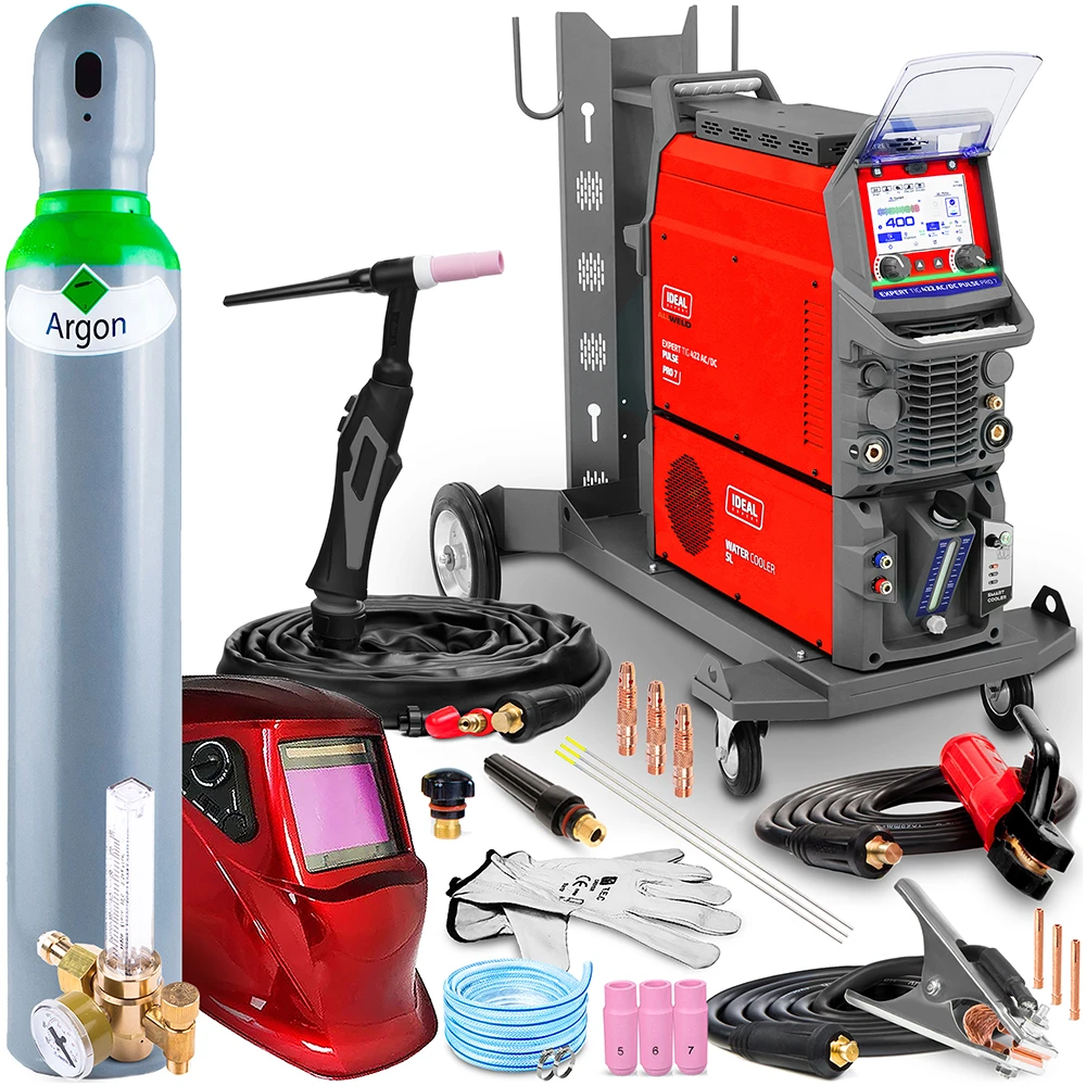 Spawarka Ideal Expert TIG 422 AC/DC Pro7 - Zestaw Producenta