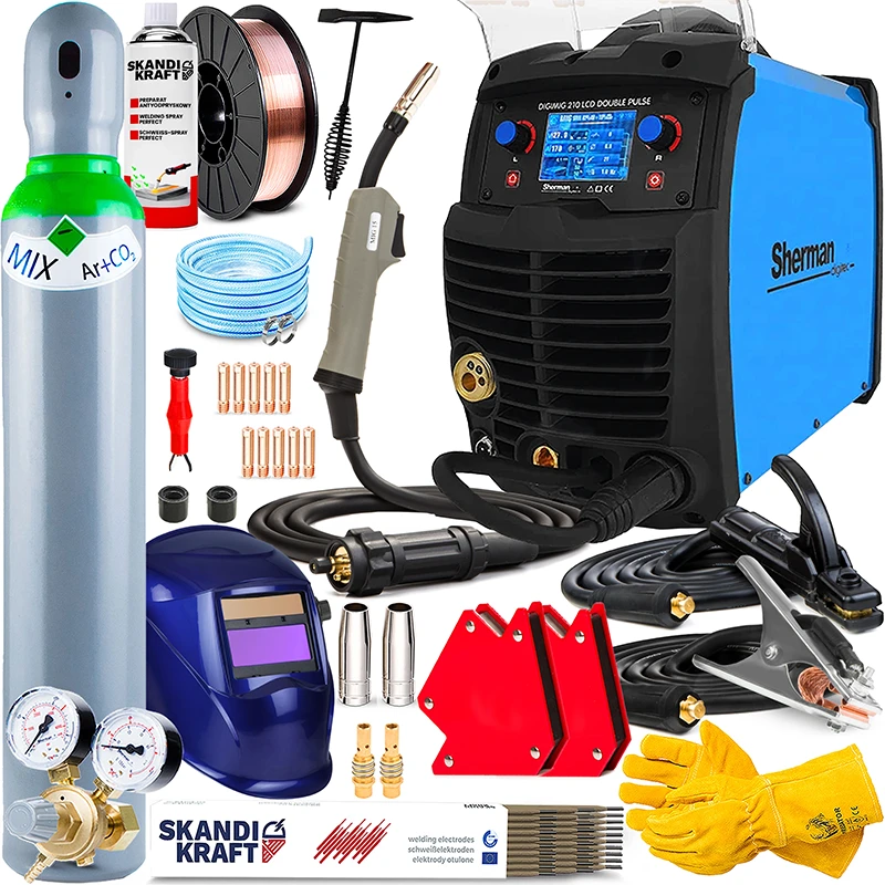 Spawarka Inwertorowa Sherman 210 LCD Double Pulse